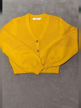Justfab Mustard Yellow Cardigan